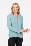 Plain Possum Merino Zip Jacket