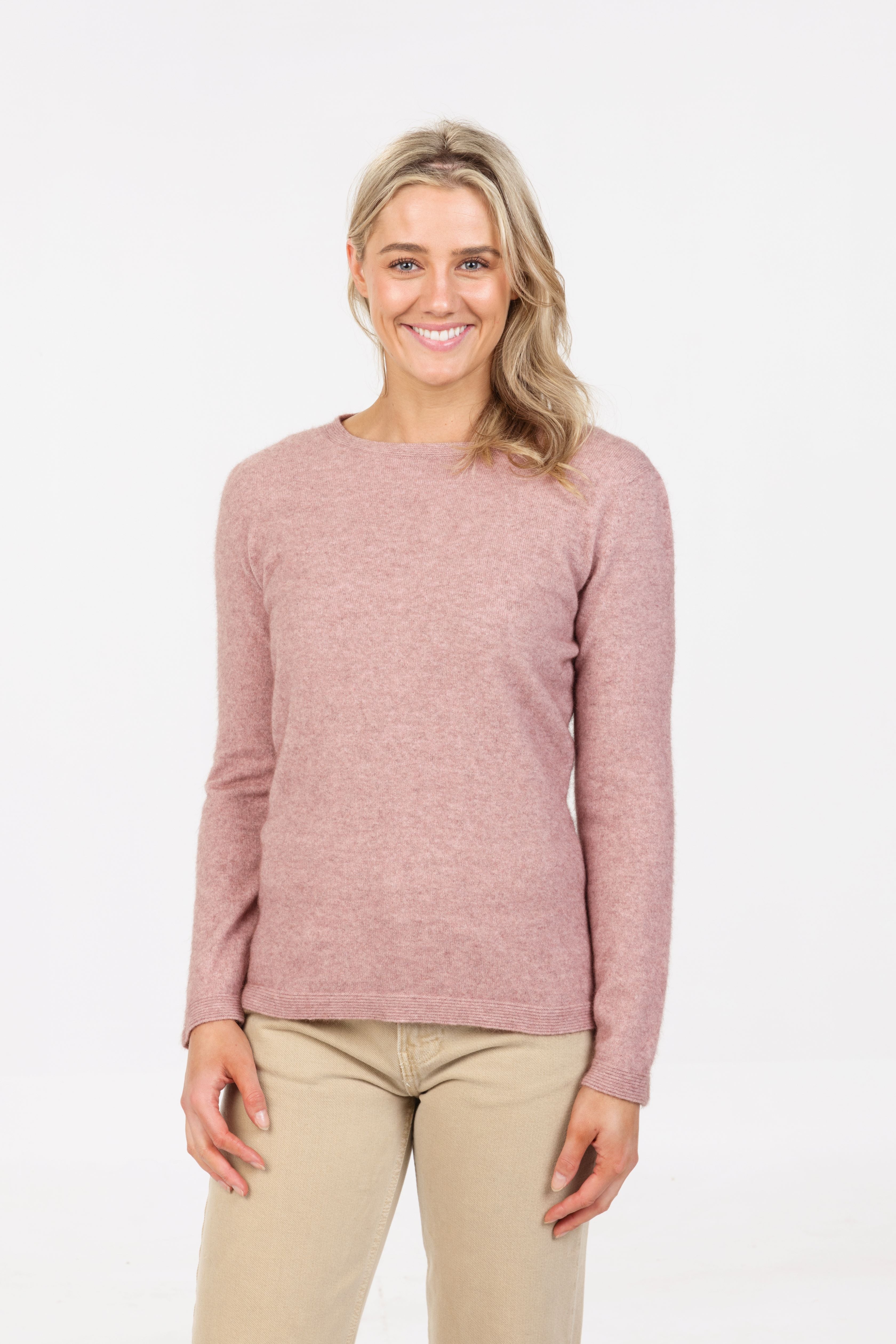 Plain Possum Merino Crew Neck Sweater
