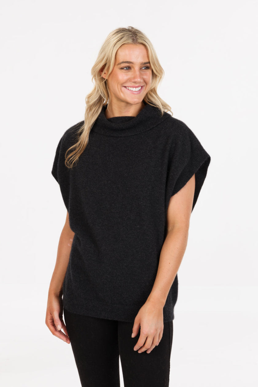 Cowl Neck Possum Merino Tunic