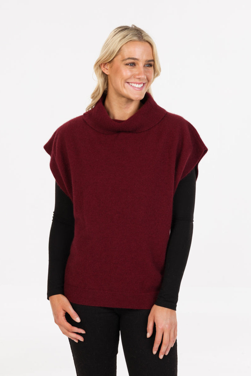 Cowl Neck Possum Merino Tunic