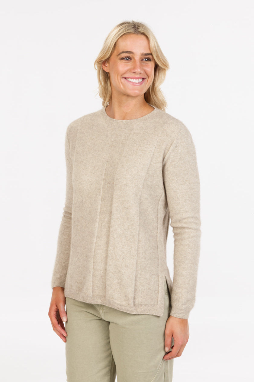 Alternate Stripe Possum Merino Sweater