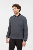 Textured Possum Merino Crew Neck Jumper