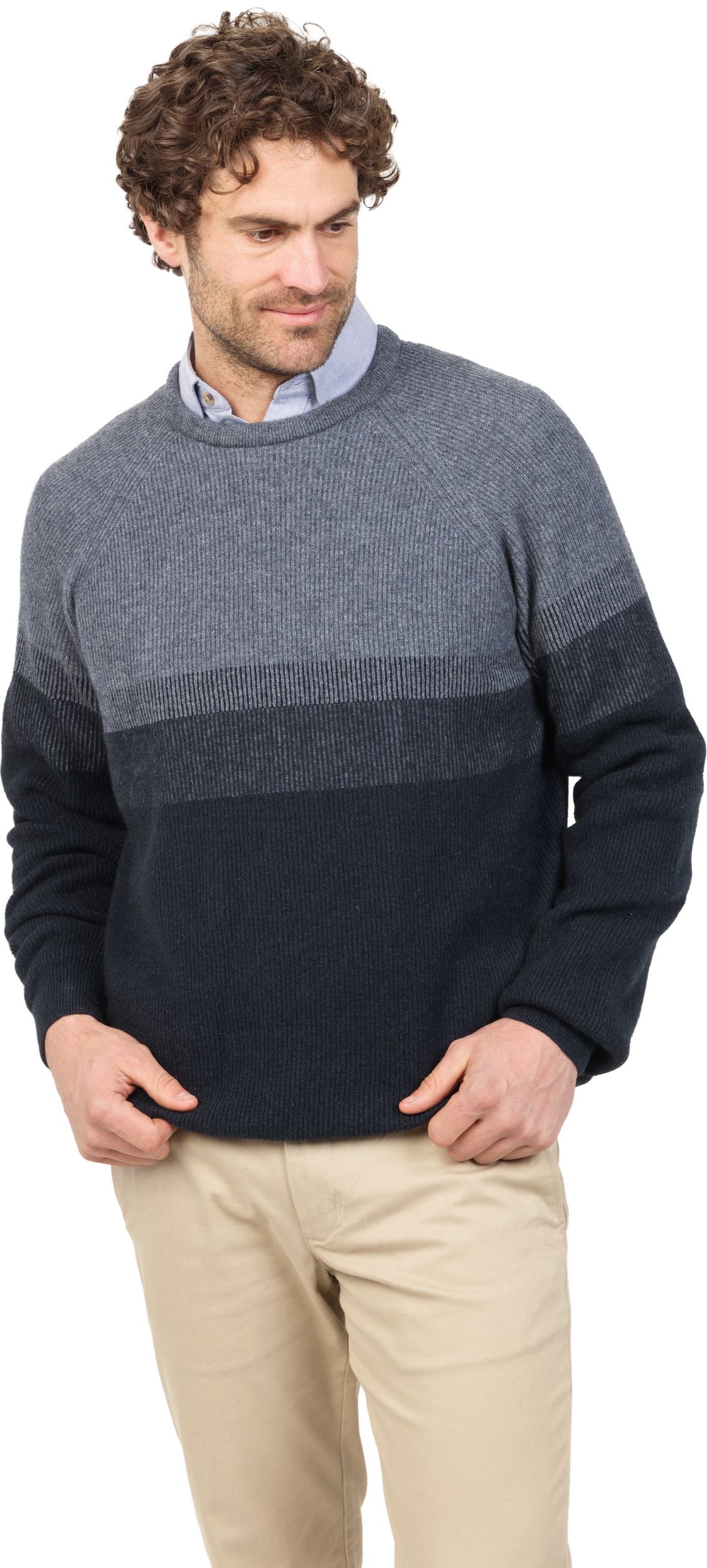 Gradient Possum Merino Crew