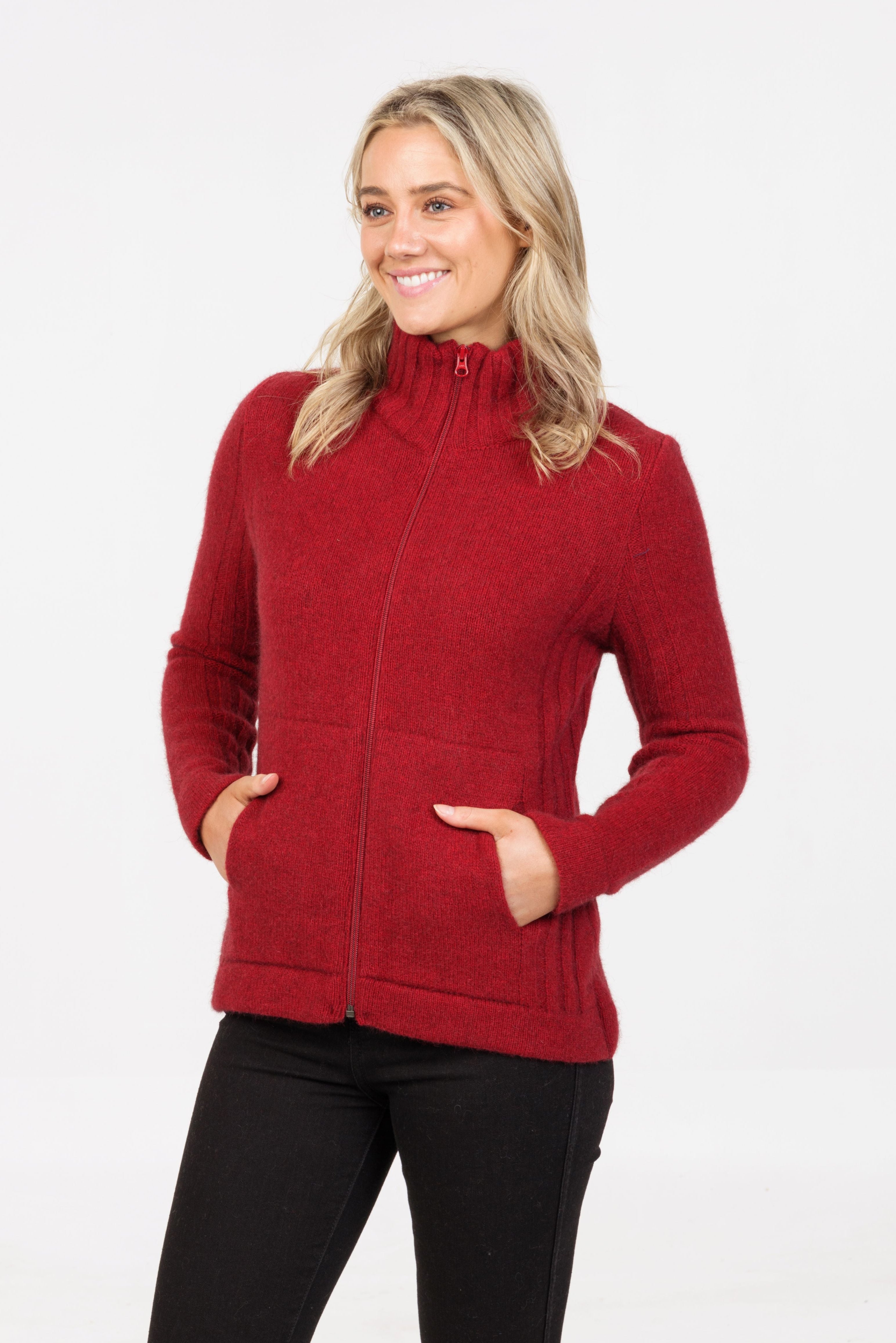 Essential Full Zip Possum Merino Jacket
