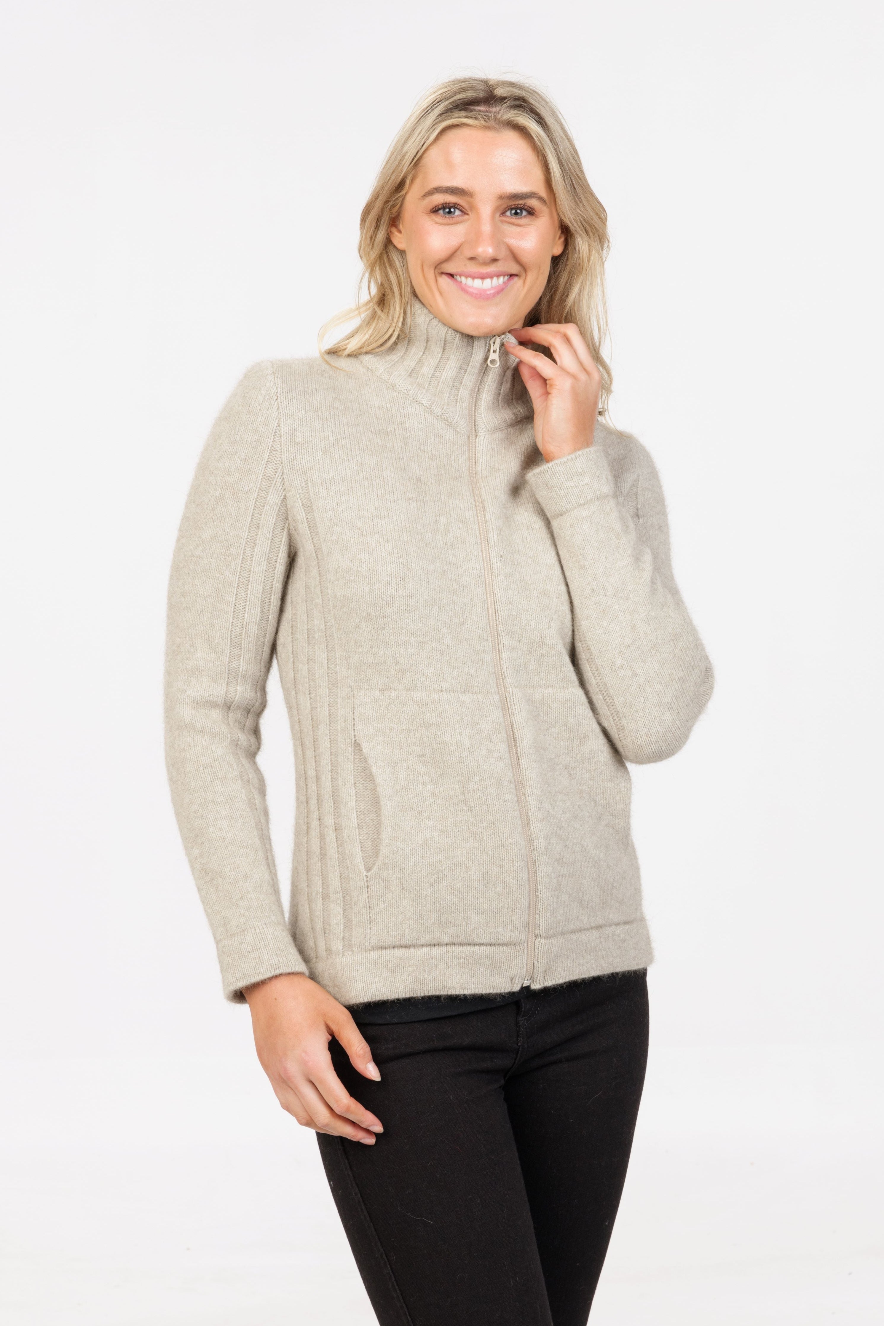 Essential Full Zip Possum Merino Jacket