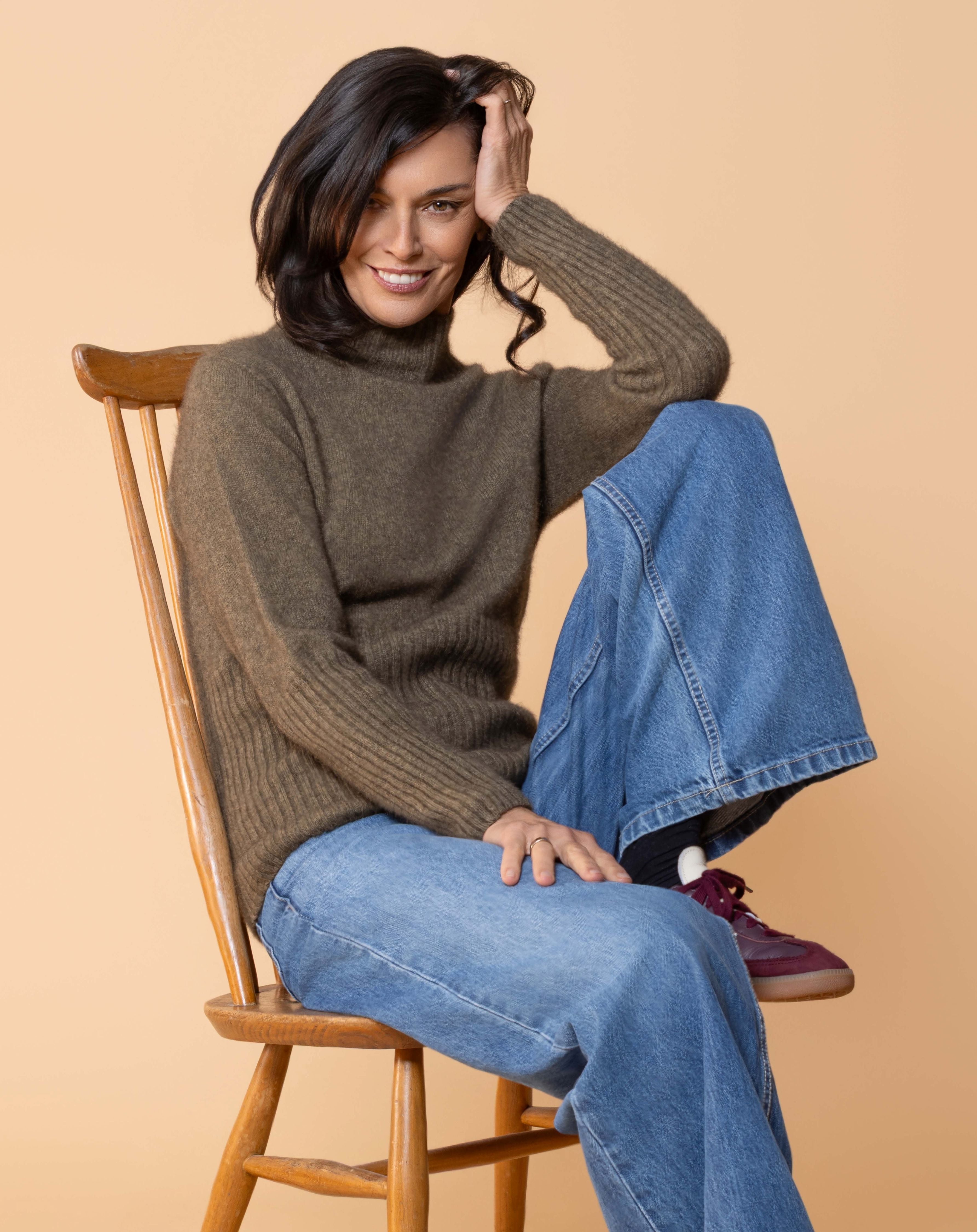 Rib Possum Merino Turtle Neck