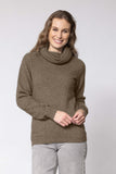 Polo Neck Possum Merino Jersey