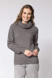 Polo Neck Possum Merino Jersey