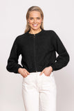 Bellow Sleeve Zip Cardi Possum Merino