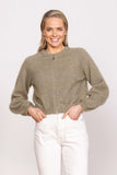 Bellow Sleeve Zip Cardi Possum Merino
