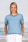 Possum Merino + Cotton Pearl Crew