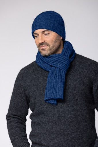 Rib Knit Possum Merino Scarf