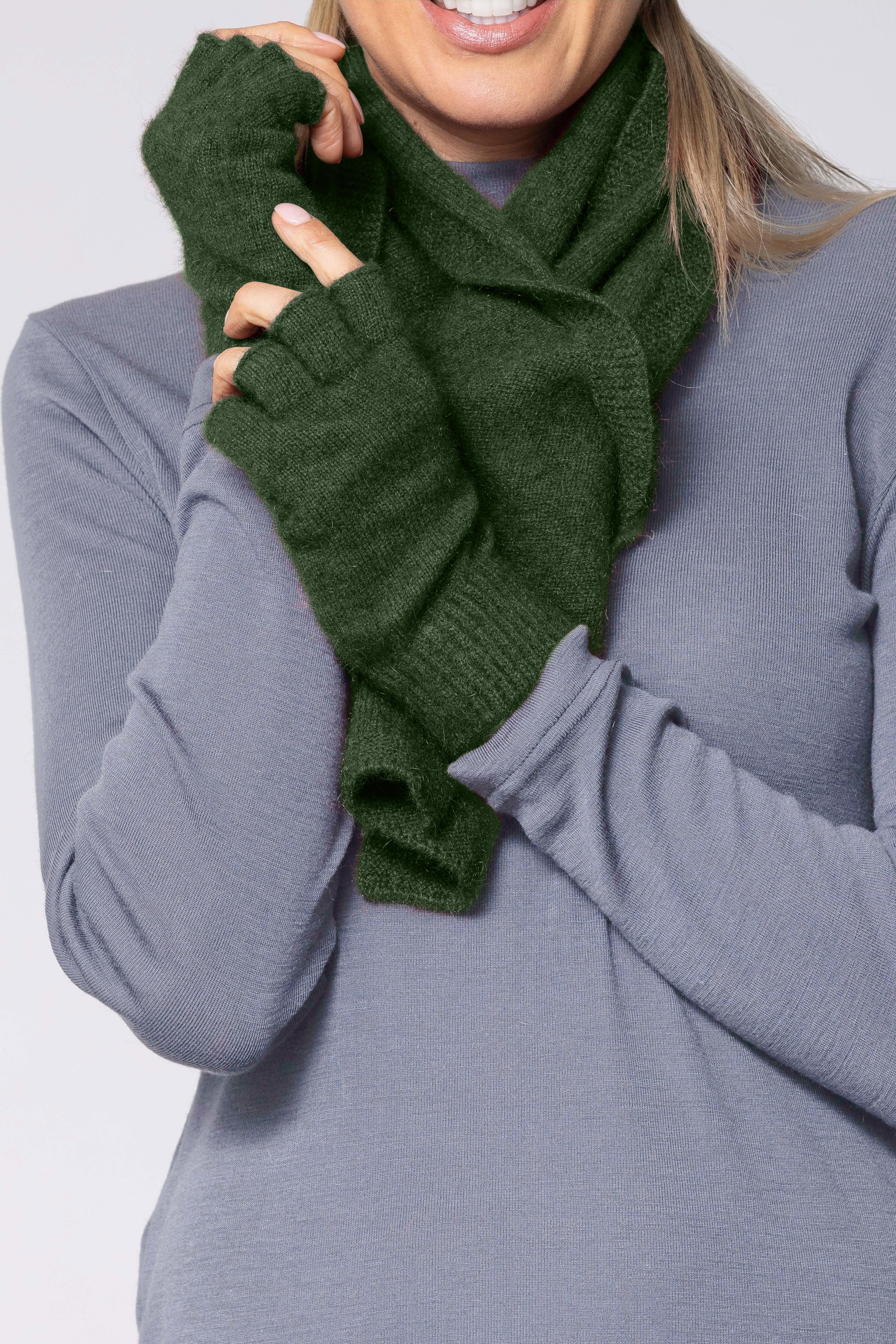 Fingerless Possum Merino Gloves NW