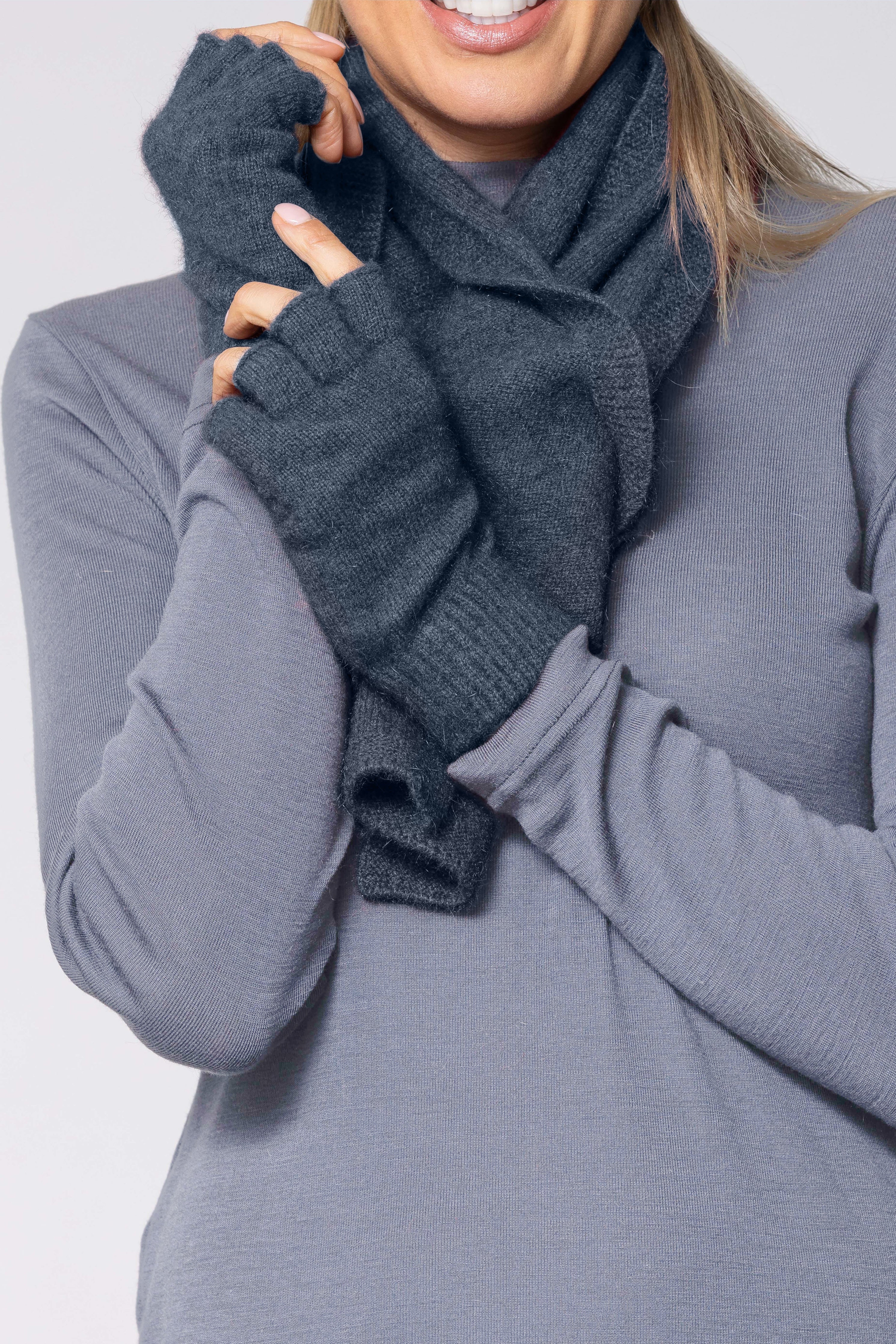 Fingerless Possum Merino Gloves NW