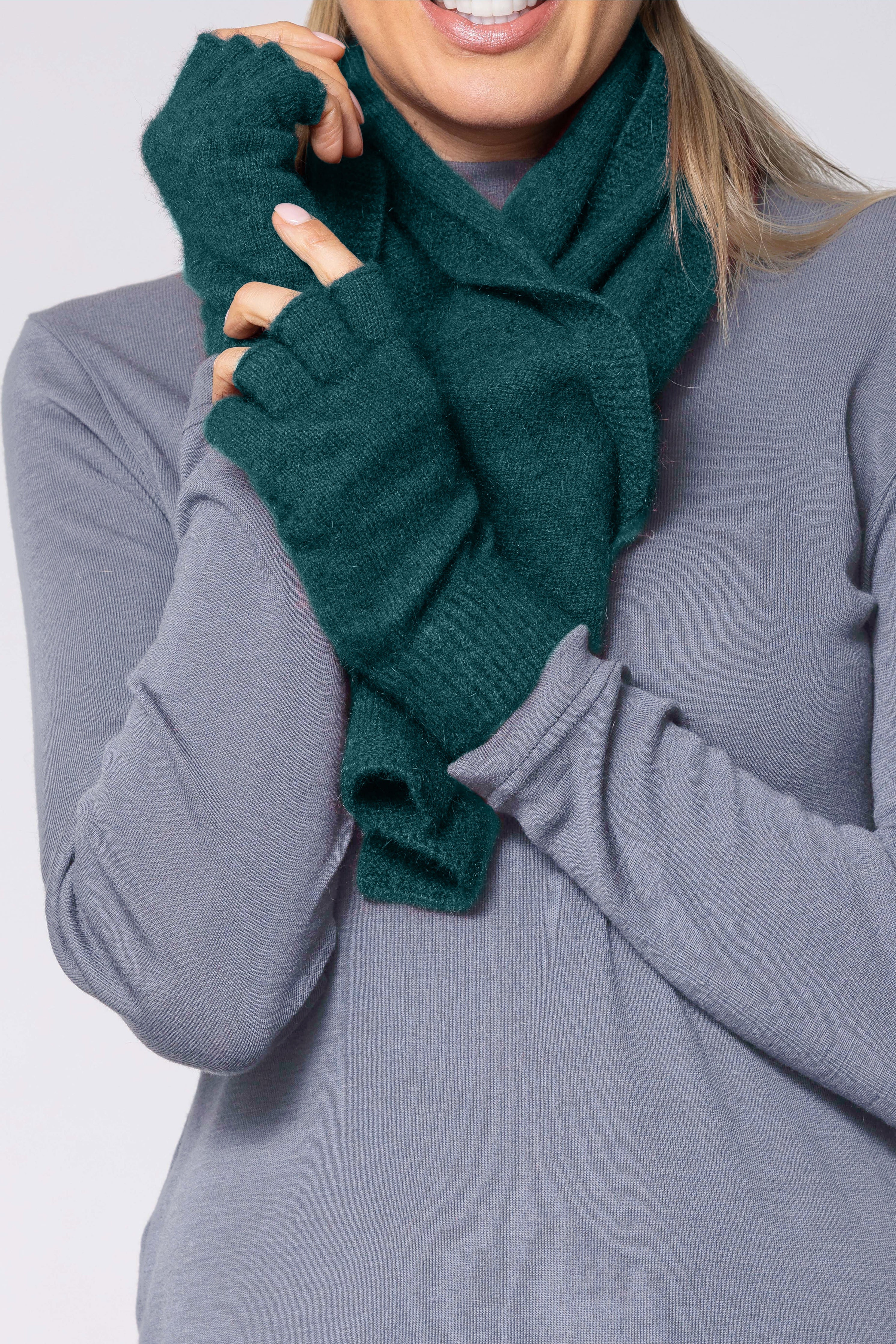 Fingerless Possum Merino Gloves NW