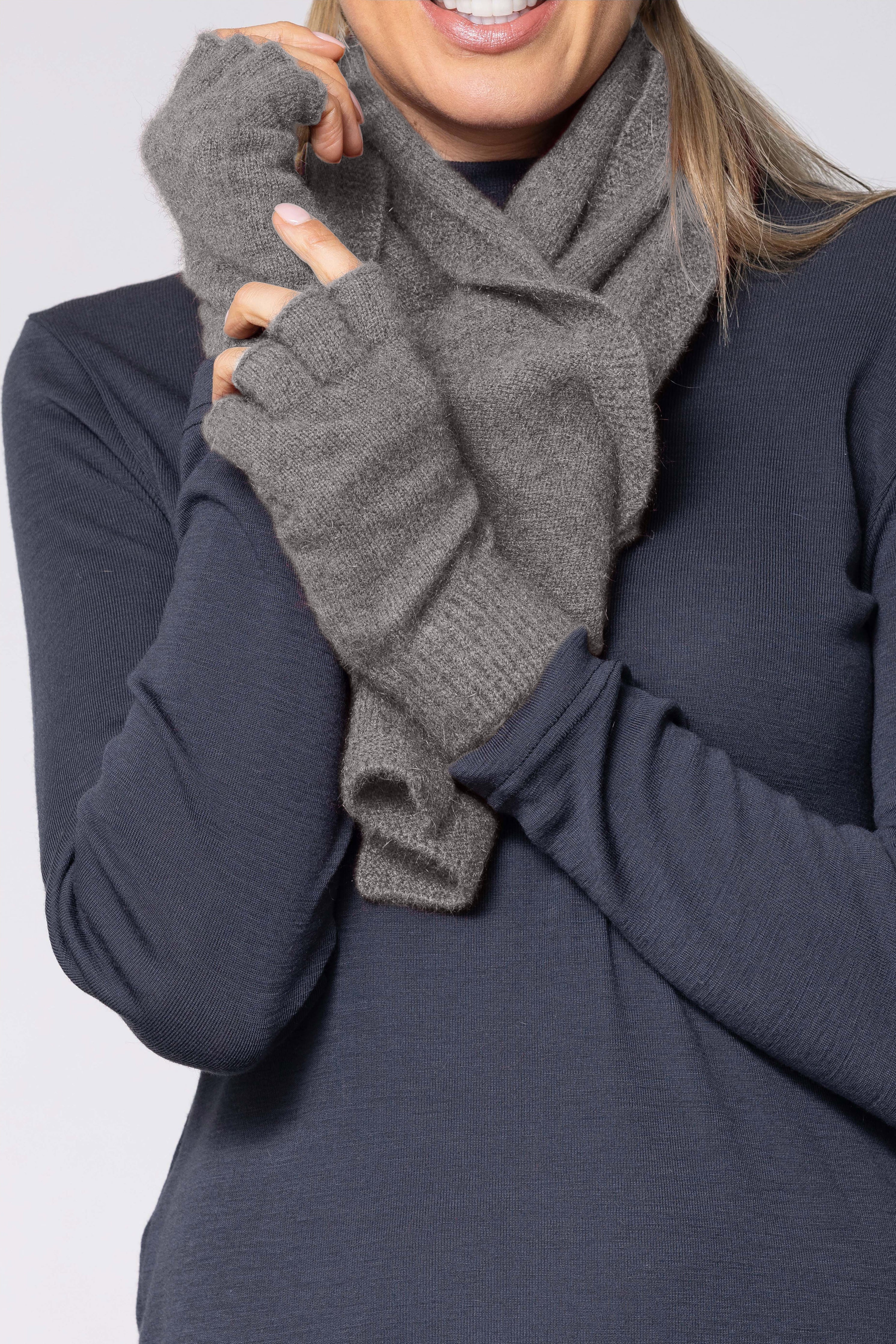 Fingerless Possum Merino Gloves NW