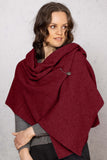 Moss Stitch Possum Merino Shawl