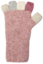 Multi-colour Possum Merino Fingerless Gloves