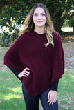 Plain Possum Merino Poncho