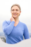 Long Sleeve Merino Wool Classic High V-Neck