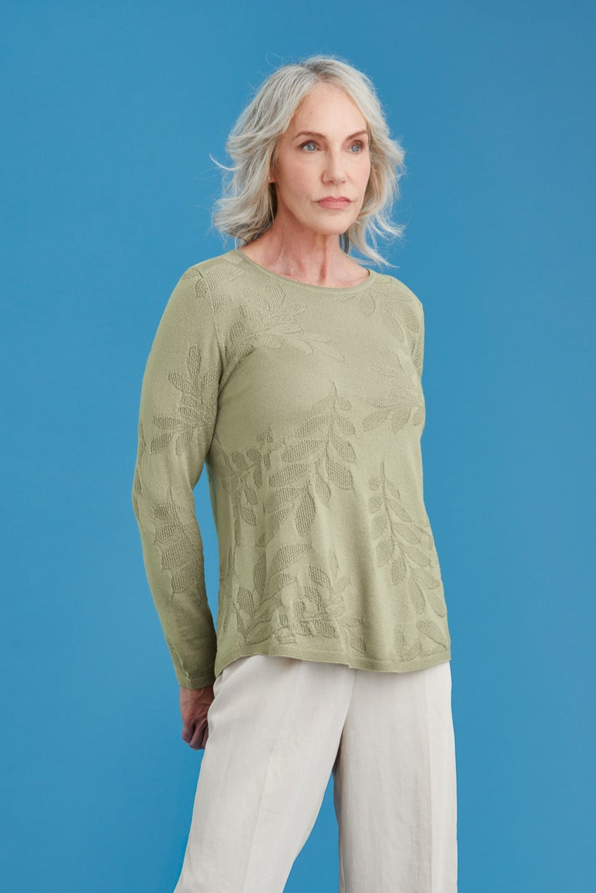 Flora Stitch Merino Sweater