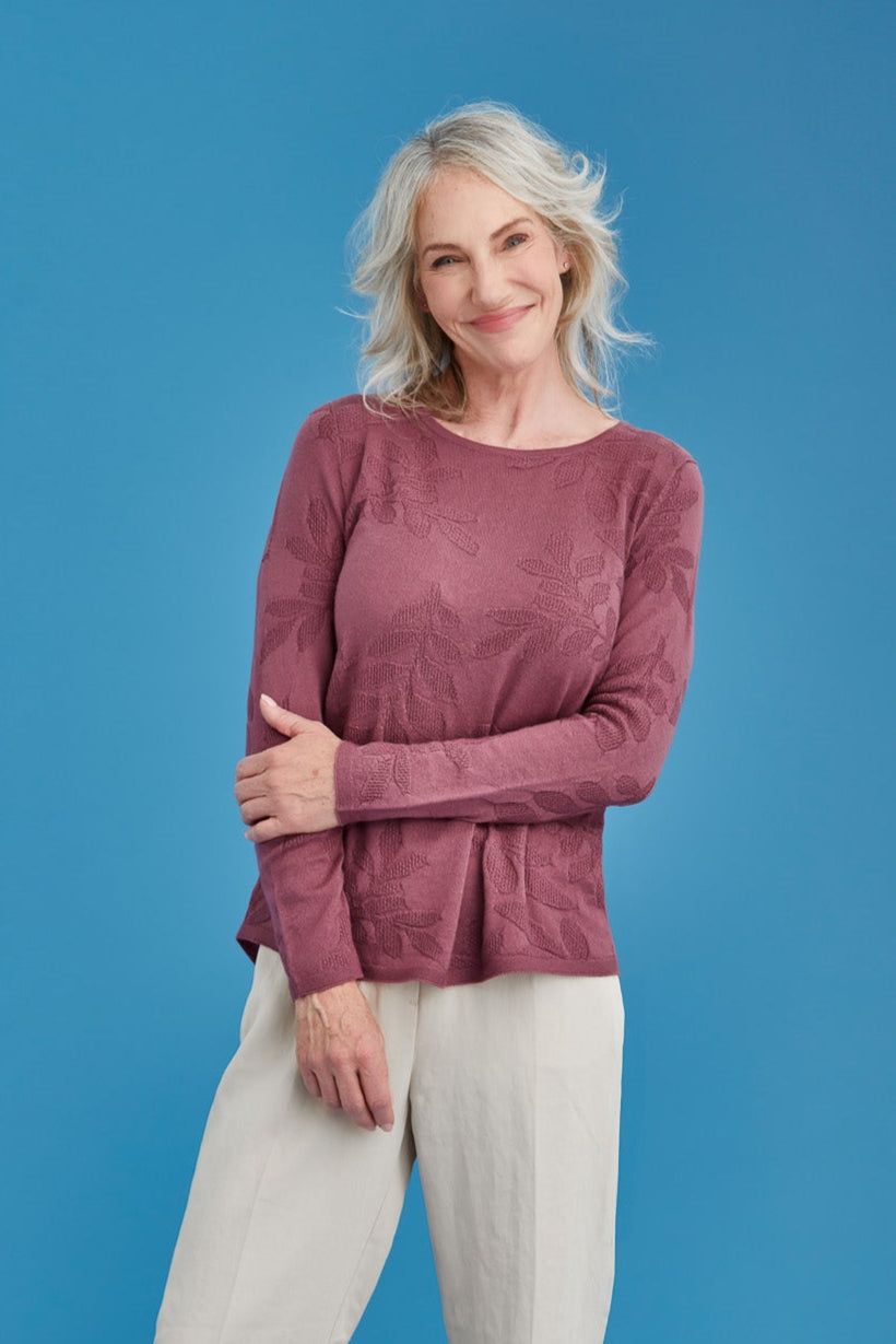 Flora Stitch Merino Sweater