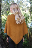 Plain Possum Merino Poncho