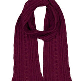 Cable Possum Merino Scarf