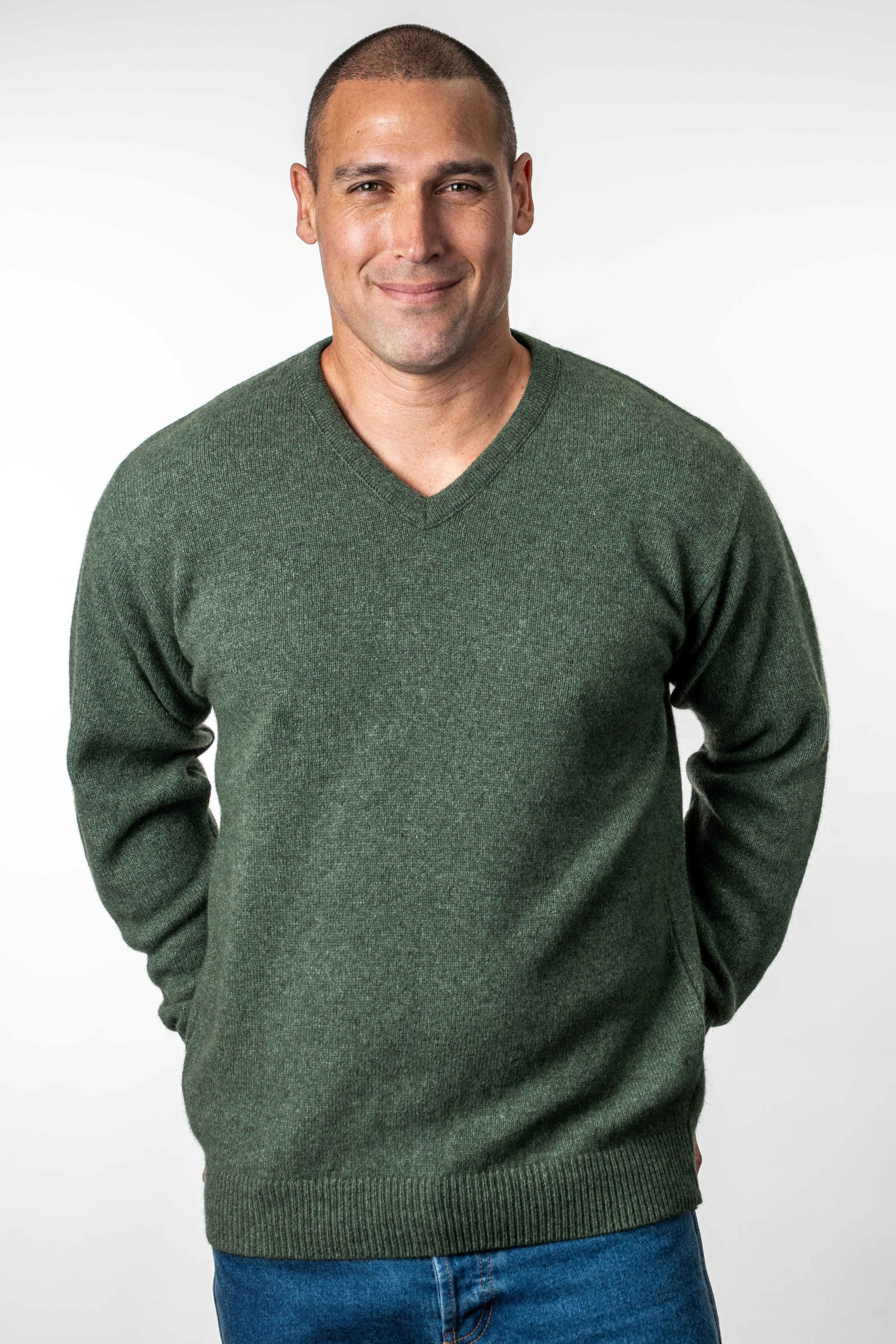 V Neck Possum Merino Jumper