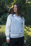 Varsity Alpaca Sweater - Dove