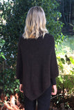 Plain Possum Merino Poncho