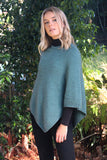 Plain Possum Merino Poncho