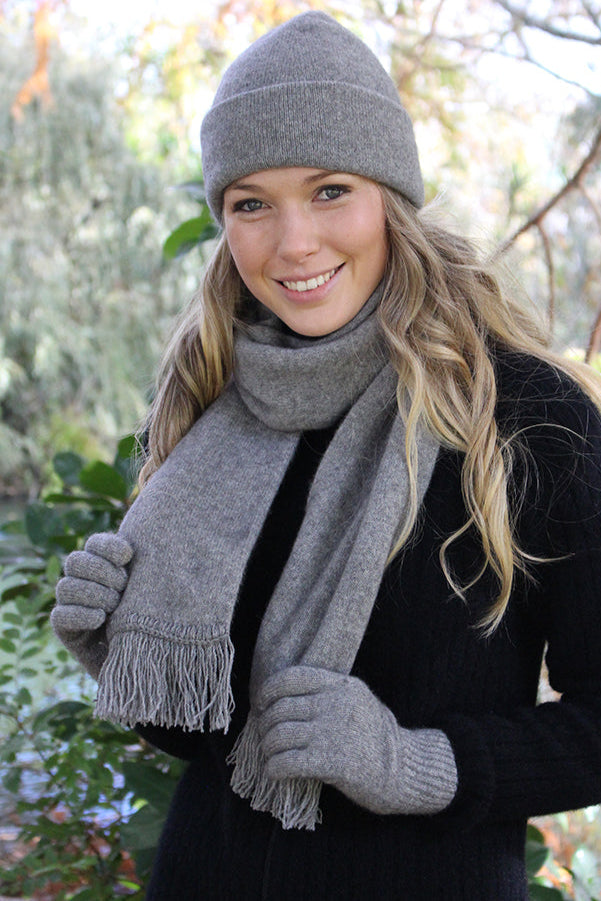 Plain Single Thickness Possum Merino Gloves