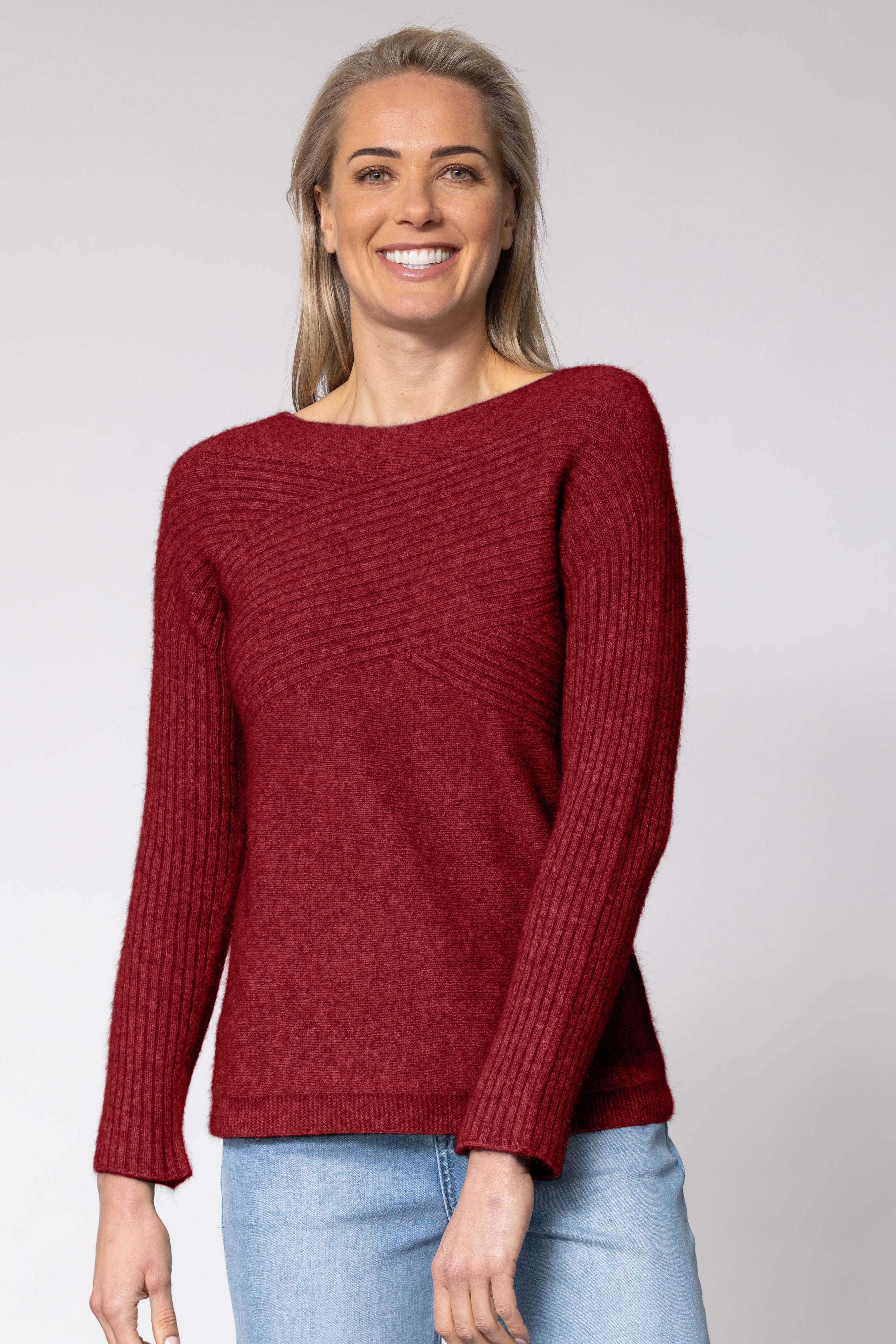 Crossover Possum Merino Crew Sweater