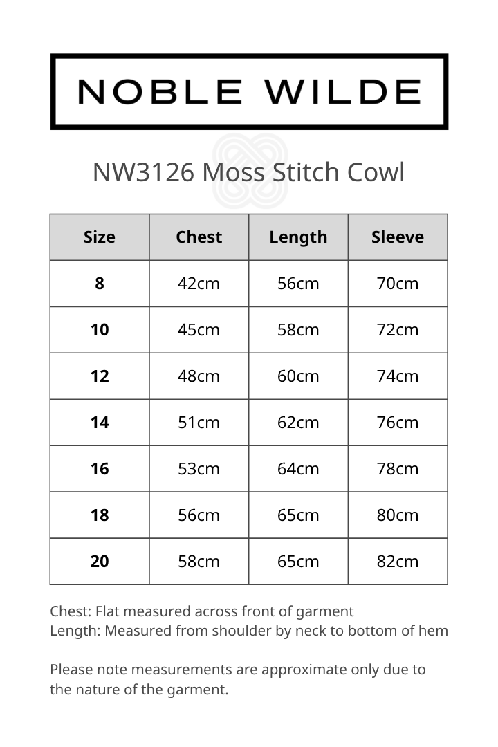 Moss Stitch Possum Merino Cowl