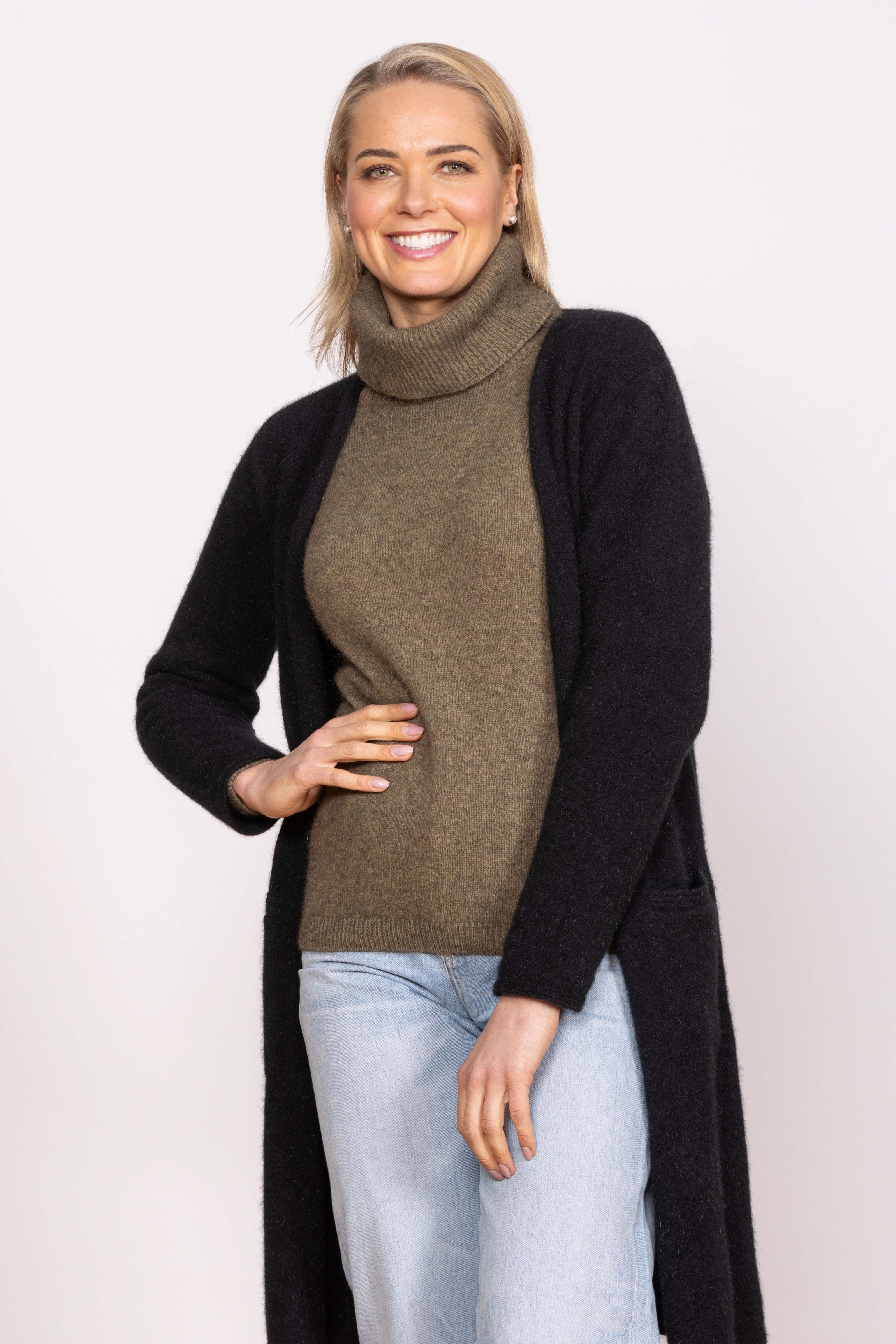 Longline Possum Merino Coat