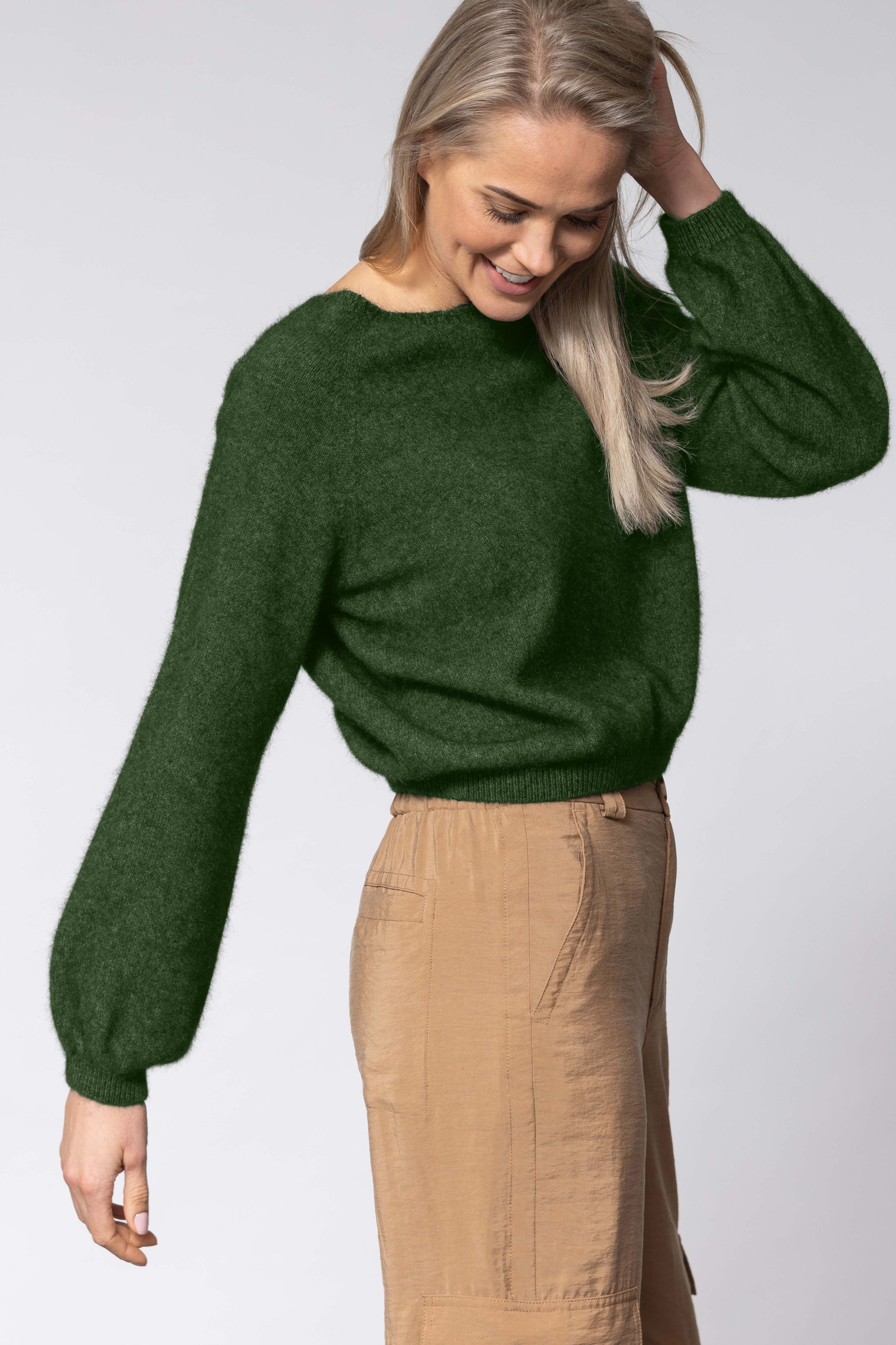 Bellow Sleeve Possum Merino Top