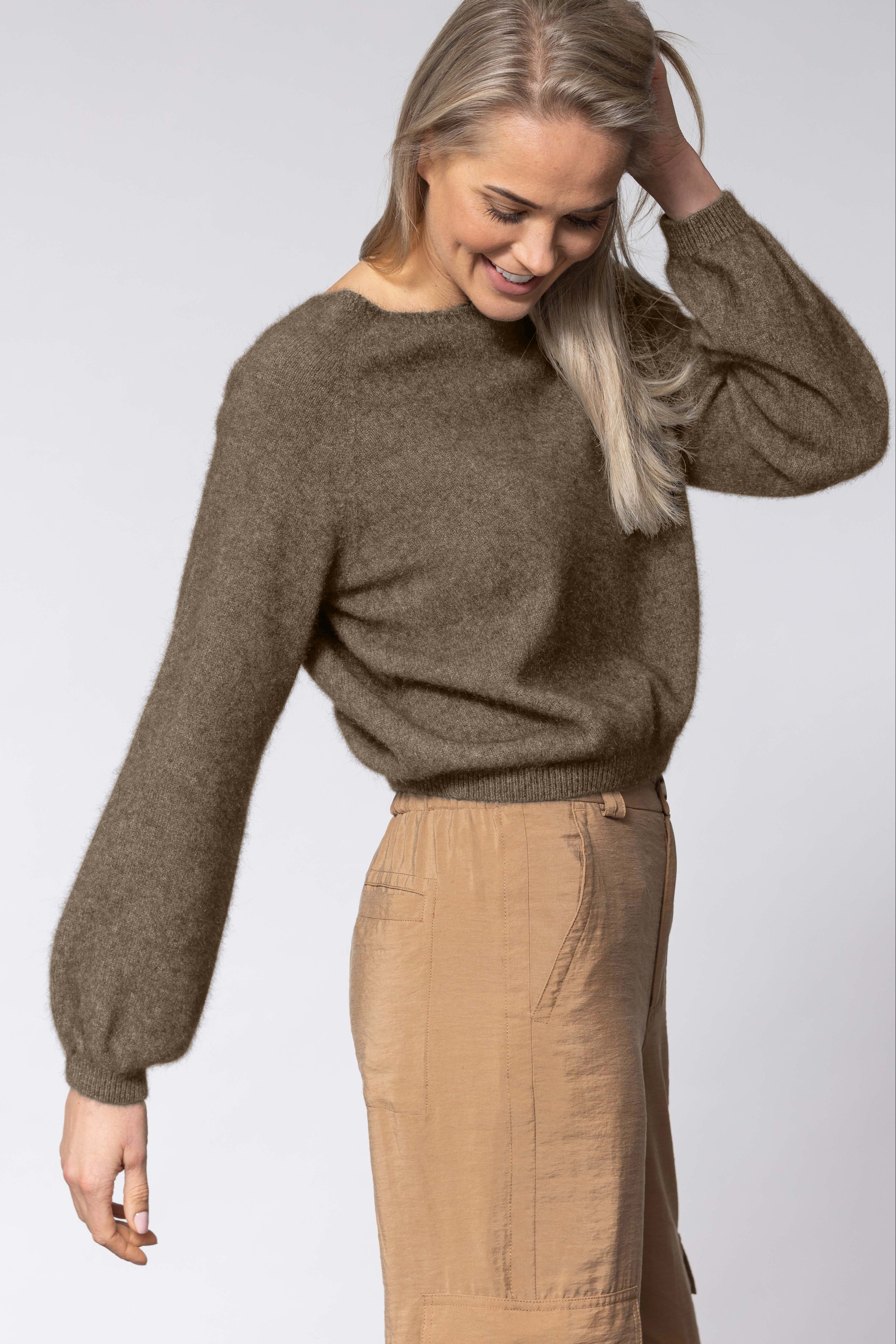 Bellow Sleeve Possum Merino Top