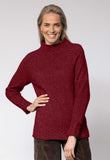 Cable Knit Possum Merino Funnel Neck Jersey