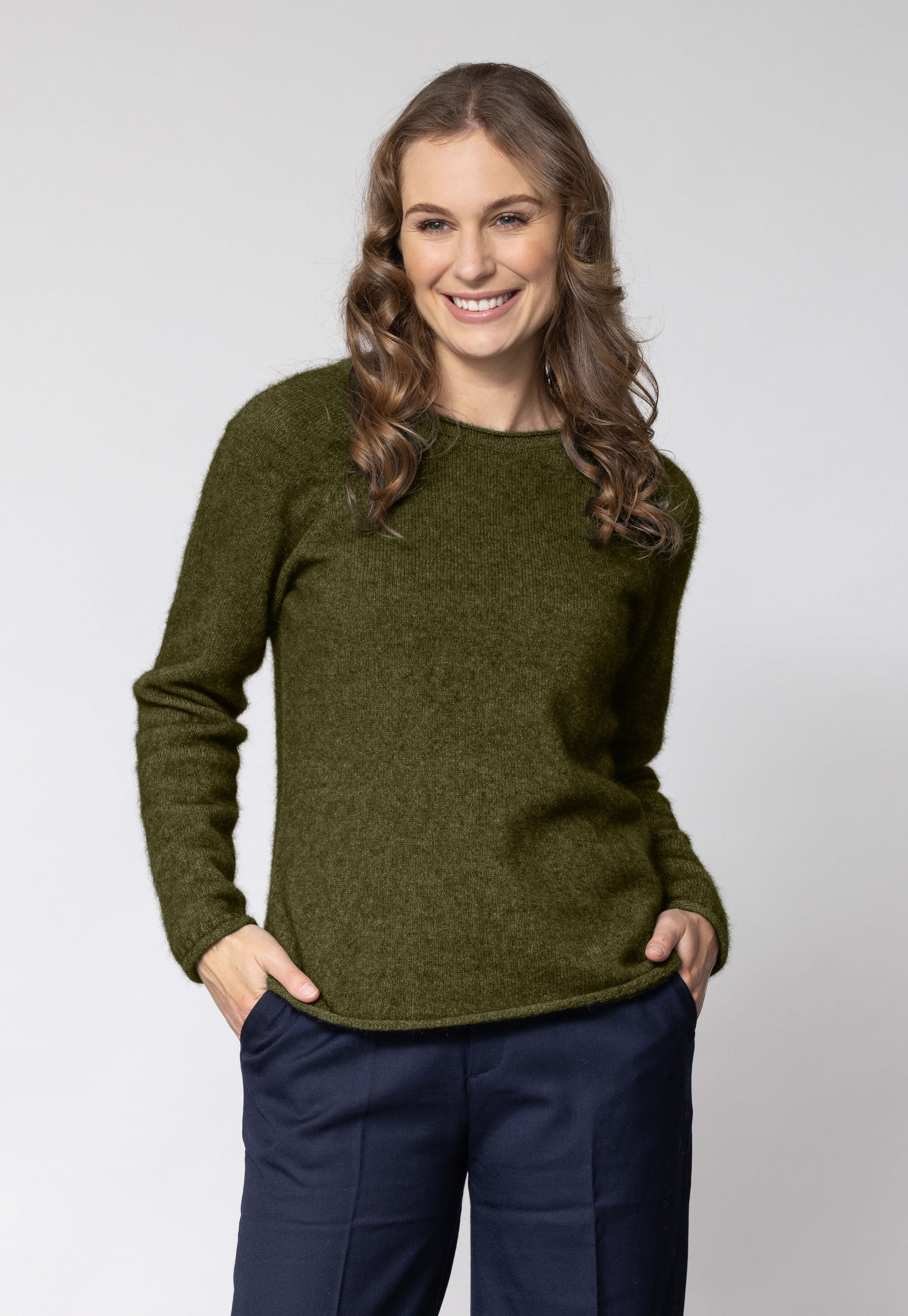 Rutland Possum Merino Raglan Crew