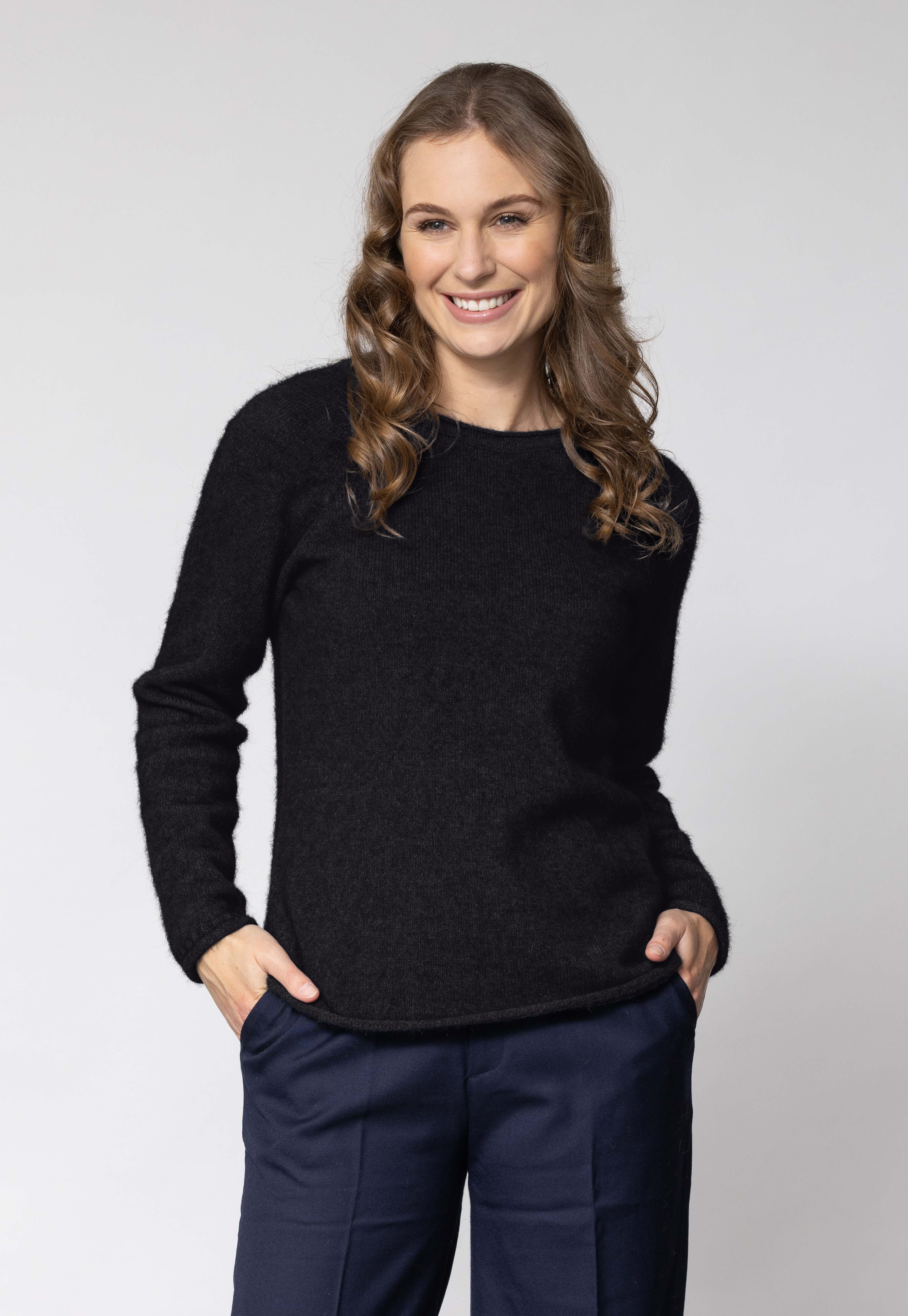 Rutland Possum Merino Raglan Crew