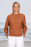 Aurora Dolman Crew Possum Merino + Cotton