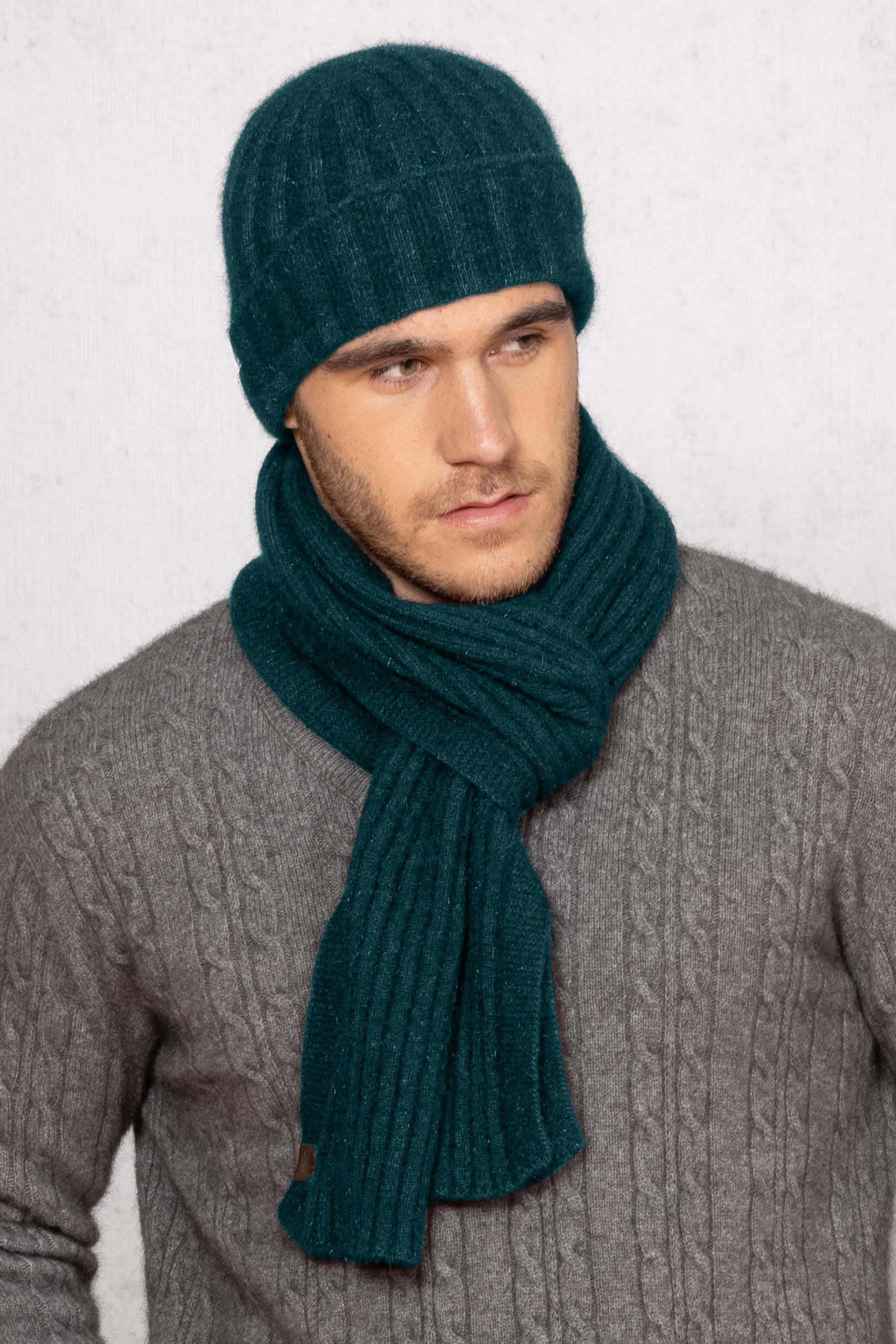 Rib Knit Possum Merino Scarf