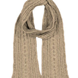 Cable Possum Merino Scarf