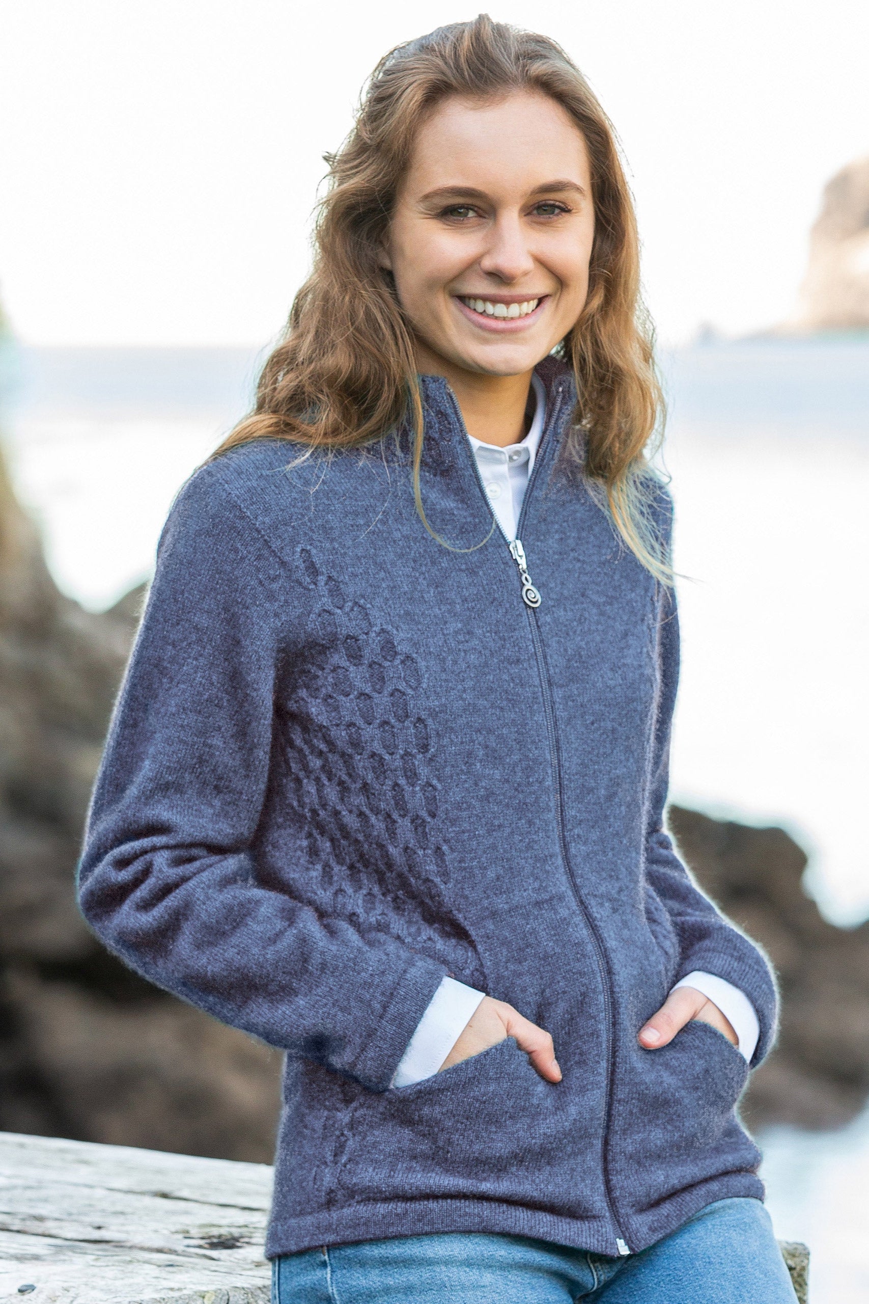 Honeycomb Possum Merino Jacket