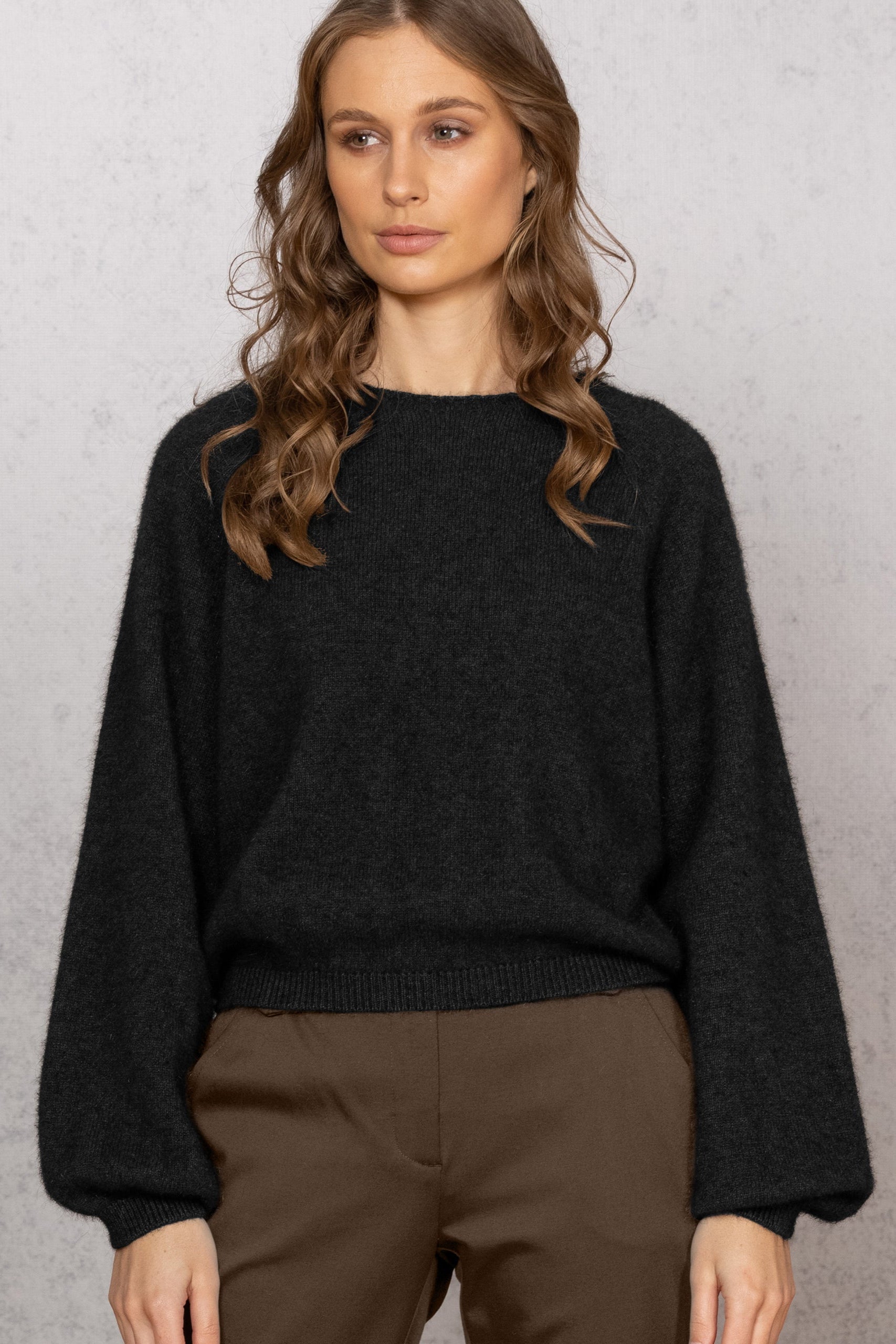 Bellow Sleeve Possum Merino Top