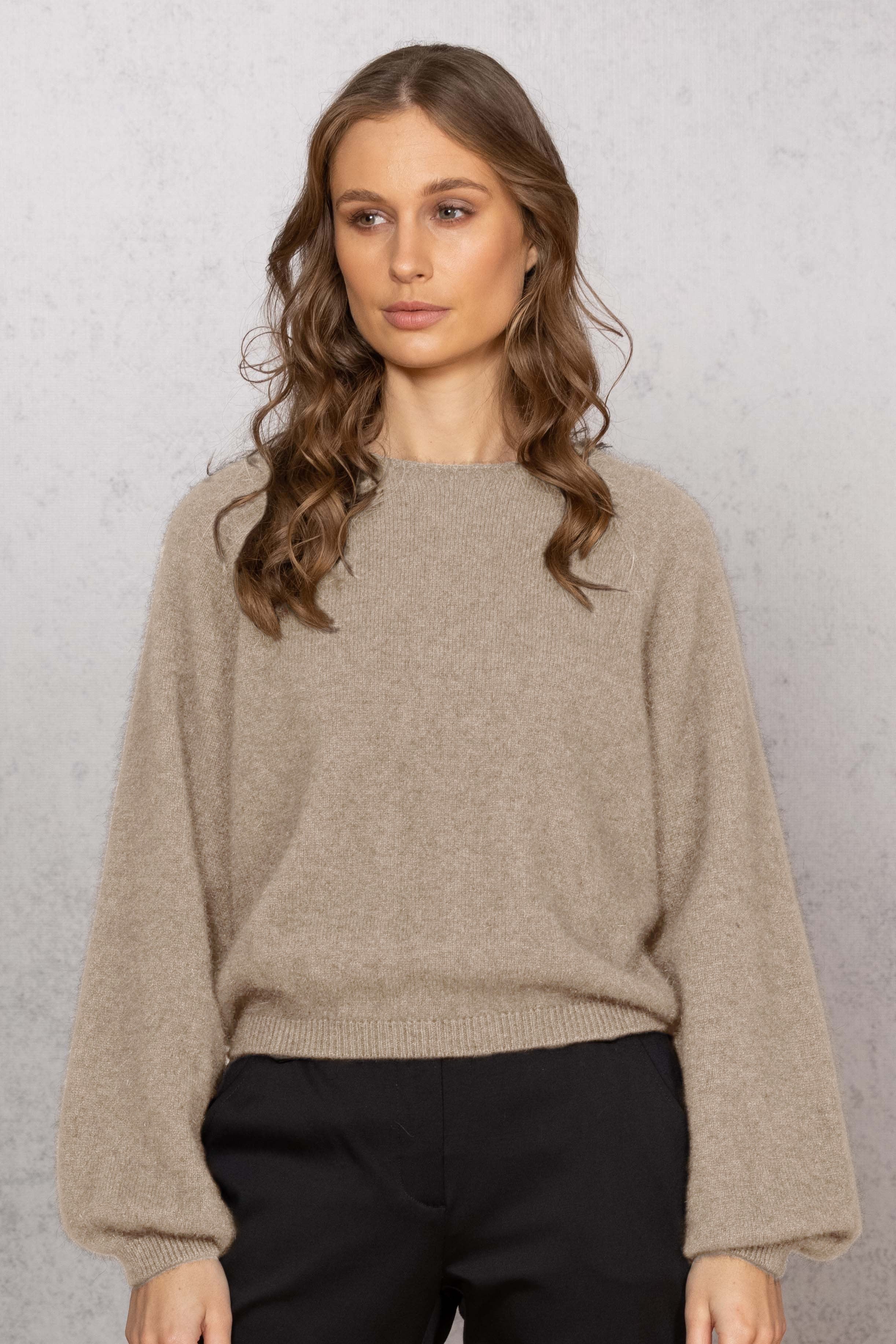 Bellow Sleeve Possum Merino Top