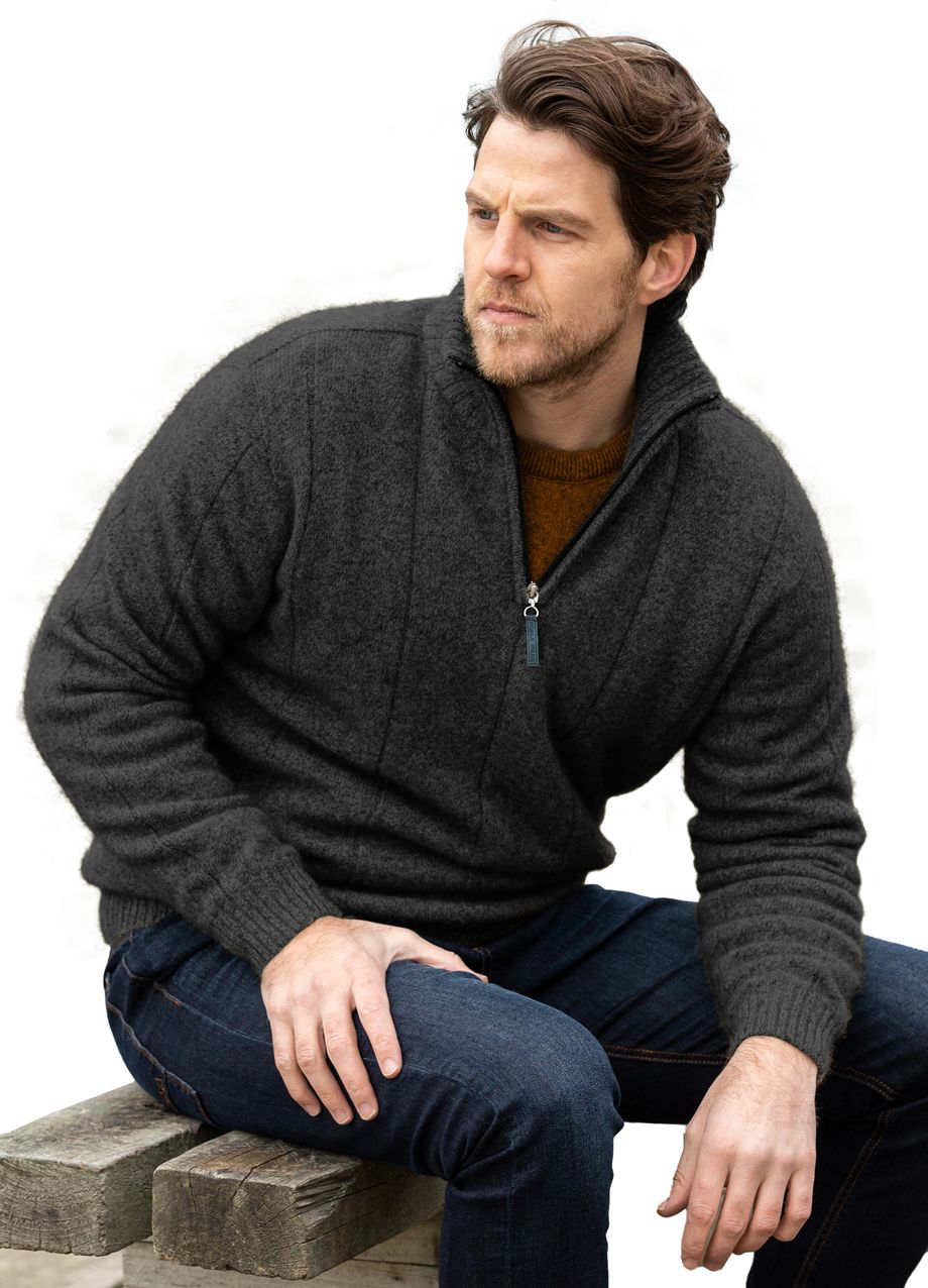 Javelin Possum Merino Zip Sweater