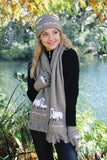 Sheep Design Possum Merino Scarf