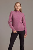 Yolk Neck Possum Merino Cable Jacket